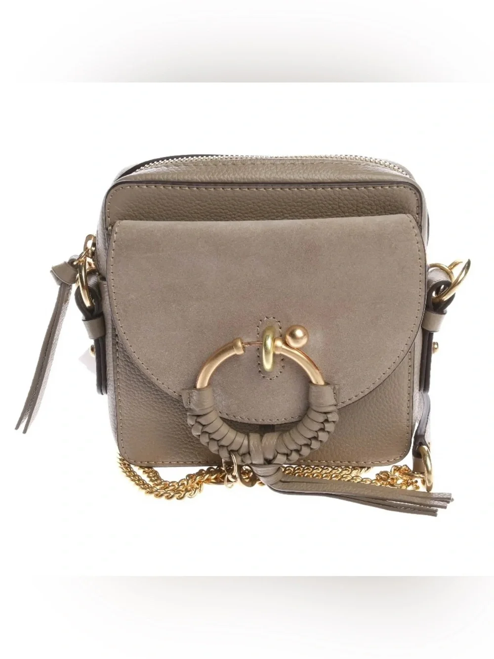Chloé Joan Small Leather & Suede Crossbody Bag